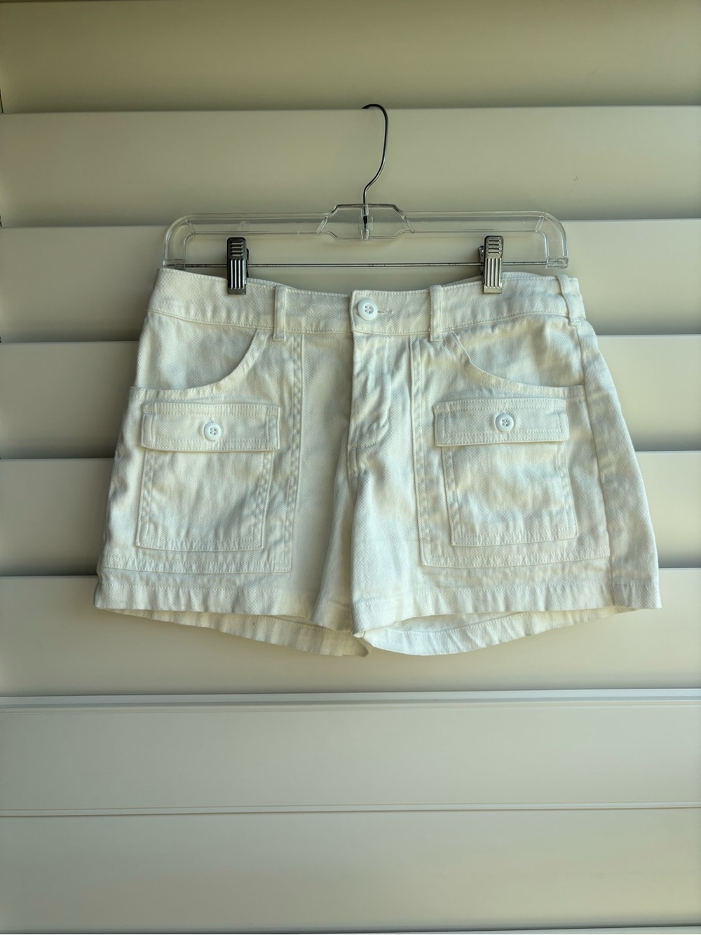 Jungmaven White Utility Pocket Shorts